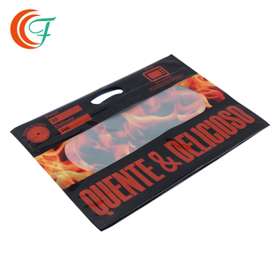 Galinha portátil da frigideira do malote do empacotamento de alimento 0.065mm 0.13mm