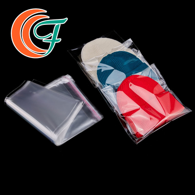 Saco de plástico respirável flexível OPP do chapéu do saco transparente do t-shirt