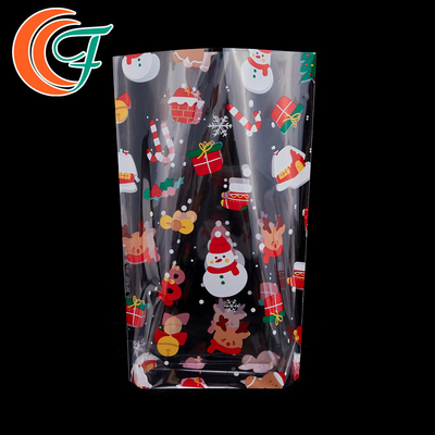 OPP liso transparente feito sob encomenda CPP laminou o presente imprimindo multicolorido do Natal dos sacos