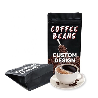 Sacos de grão de café Alumínio Laminado Saco de pé Sacos de plástico de fecho Sacos de embalagem de alimentos